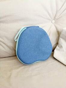SHEIN 1 Estuche de transporte a prueba de golpes de EVA para auriculares Max, de unicolor con cierre de cremallera, funda protectora con cubierta para almohadillas para el hogar y la oficina, artículo de moda - Multicolor - Ver 2