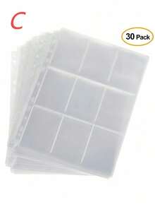 Pelindung Kartu, Halaman Kartu Koleksi, Halaman Kartu Satu Sisi 9 Kantong, Halaman Dalam untuk Binder Kartu Koleksi, 11 Lubang, Cocok untuk Binder 3 Ring, Cocok untuk Menyimpan Kartu Olahraga, Kupon, Kartu Nama, dll., Penting untuk Musim Kembali ke Sekolah. - Clear - View 15