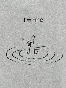 Modcrash 1pc Printed Sleeveless Men's Casual Sports Hooded Tank Top, Summer - Grey - View 6