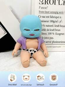 MINKOJA Đồ chơi giảm căng thẳng mới, đồ chơi giảm stress, đồ chơi mềm dẻo, đồ chơi cảm giác, búp bê cướp đeo mặt nạ, đồ chơi khai thác trí thông minh, đồ chơi chơi khăm tuyệt vời, quà tặng giảm stress hàng ngày, quà sinh nhật và cuối tuần tuyệt vời. (Màu sắc và kiểu dáng ngẫu nhiên) - Nhiều màu - Xem 4