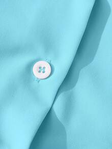 GlowEve Ladies' Elegant And Commuter Autumn Shirts - Teal Blue - View 6