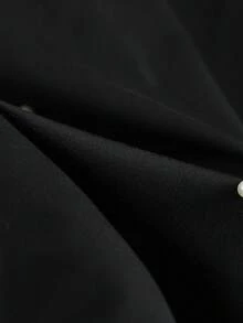 GlowEve CURVE Áo thun ngắn tay màu đen đính hạt lấp lánh thanh lịch, tôn dáng và đa năng, mẫu áo cổ chữ V tối giản mùa xuân/hè mới với điểm nhấn đính hạt duyên dáng. Hàng mới về, quần áo nữ chất lượng cao, trang phục OOTD cho nữ, trang phục thời thượng dành cho nữ S3433. - màu đen - Xem 3