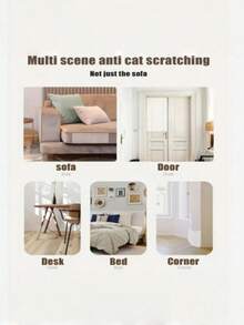 1 Roll Cat Scratch Furniture Protector-Adhesive Couch Protector From Cat Claws, Furniture Protectors From Cats Scratching,Cat Accessories - 45 cm X 300 cm - View 3