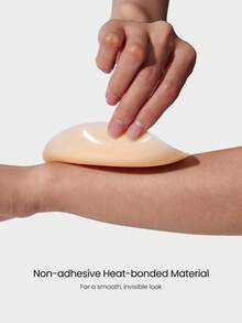 GLOWMODE 1 Pack Silicone Thin Seamless Non-Adhesive Reusable Nipple Covers Pasties Daily Casual Wear - Light Beige - View 3