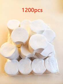450/900/1200 miếng bông tẩy trang hình bầu dục, thích hợp cho mặt, miếng bông tẩy trang chất lượng cao, bông tròn không xơ, không gây dị ứng, phù hợp với mọi loại da, khăn lau làm đẹp dùng một lần, khăn lau mặt không dệt. - Nhiều màu - Xem 9