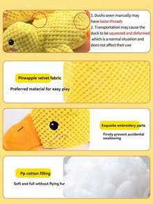 Plush Squeaky Dog Toy, Suitable For Medium & Large Dogs, Stuffed Puppy Chew Toy, Cute Dog Companion Gift - Multicolor - View 6