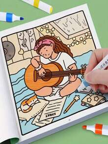 MINKOJA Sách tranh về các nàng công chúa hoạt hình, động vật và thế giới dưới nước, tranh vẽ hoạt hình dễ thương về bé gái, bìa mềm, giấy bền, quà tặng ngày thiếu nhi, Lễ Tạ ơn, Ngày Cá tháng Tư, sinh nhật và Giáng sinh. - Nhiều màu - Xem 6