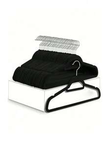 10个装新款防滑天鹅绒衣架，带360°旋转挂钩，衣柜收纳架 - 彩色 - 查看 1