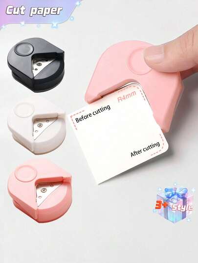 1pc Round Corner Cutter, R4 Chamfer Tool, Paper Photo Rounder,Laminating Film Corner Trimmer, Card Angle Clipper Back To School,Back To School,School Supplies