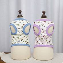 PETSIN 宠物春季新款狗狗服装 动物用品 宠物服装 狗狗背心 猫咪T恤 泰迪熊套装 小型动物服装 休闲酷炫背心 狗狗服装 猫咪服装 春夏两季新款背心 - 彩色 - 查看 9