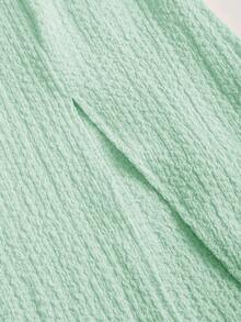Sweetra Vestido ajustado de unicolor con escote profundo en V, espalda descubierta y abertura lateral - Limelight Green - Ver 3