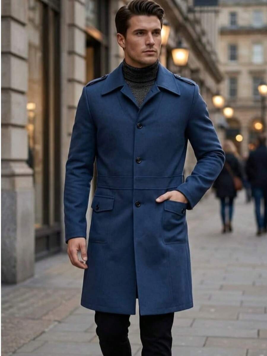 Abrigo 3/4 Midnight - Azul Marino - Ver 1