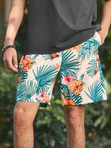 Open Phase 宽松男士热带印花抽绳腰短裤 - 彩色 - 查看 4