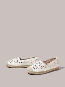 Styleloop 女士镂空平底鞋 - 白色 - 查看 2