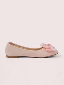 CUCCOO DOLLMOD Bow Ladies Cute Flat Shoes - Pink - View 3