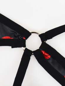 Men's Sexy Underwear With Lip Print And Butt Cut-Out Design - Multicolor - View 6