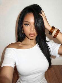 Slaydiva 2026春夏新款休闲街头性感白色单肩修身系带迷你连衣裙。适合日常穿着、度假、旅行、约会、婚礼季、婚礼宾客、海滩、西部风、游牧风、休闲、机场穿搭、早午餐、返校季、波西米亚风等场合。 - 白色 - 查看 6