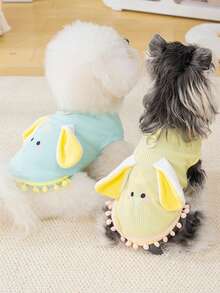 PETSIN 宠物春季新款狗狗服装 动物用品 宠物服装 狗狗背心 猫咪T恤 泰迪熊套装 小型动物服装 休闲酷炫背心 狗狗服装 猫咪服装 春夏两季新款背心 - 彩色 - 查看 6