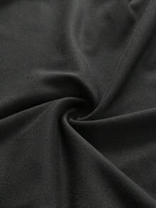 Whyspr 时尚宽松休闲吊带系带长款连体裤 - 黑色 - 查看 8