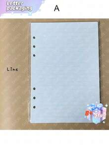 A5 45 Sheets Refill Papers,6 Holes Binder Notebook Inner Paper,Weekly/Monthly/Blank Planner Journal Notebook Parts - White - View 7