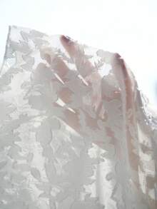 SHEIN Maternity Vacation Cutout Square Neck Short Sleeve Fashionable Blouse - White - View 6