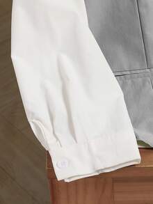 SHEIN 两件套青少年男士绅士套装，薄荷绿修身马甲+纹理长裤，优雅正式西装，适合生日、婚礼、毕业典礼、婚礼宾客、花童、戒指童等场合。 - 灰色 - 查看 3