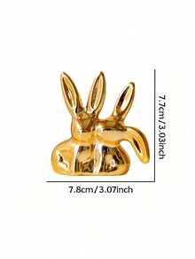 Cirelle Rabbit Jewelry Storage Box And Decorative Statue, Made Of Non-Fading Ceramic Material. It Is A Multi-Functional Ear Ring And Ring Storage Box Suitable For Home, Dressing Table And TraveParty Gift For Collectors And Family And Friends.Spring To Summer - Storage rack - View 3