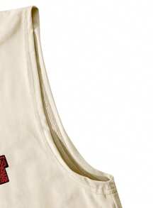 Manfinity LEGND Áo vest không tay nam kiểu Chicago thường ngày - Màu Khaki - Xem 5