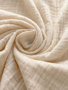 GalTyme Quần ống rộng dáng suông, màu trơn, chất liệu vải nhăn, có dây rút, thích hợp cho kỳ nghỉ hè, cỡ lớn. - Màu be - Xem 8