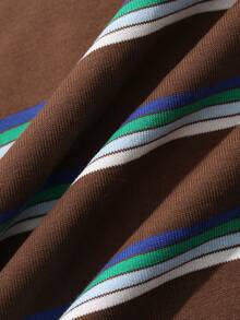 DAZY Áo polo tay ngắn kẻ sọc cho bé trai - màu nâu - Xem 8