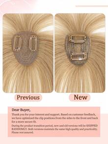 Bangs Hair Clip 8" Hair Toppers For Women Real Human Hair 360° 3D Cover Real Hair Topper With Bangs Straight Hairpieces Clip In Bangs - S24 - View 9