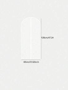 1个透明衣物防尘罩，防尘罩，衣柜整理袋，衣物收纳袋 - 套装罩，衣柜悬挂收纳袋，便携式旅行家用衣物收纳袋，可水洗，适用于机舱内收纳，可水洗衣物防尘罩，父亲节礼物，专用于衬衫、西装、连衣裙，高端服装防尘罩，透明拉链衣架罩。 - 白色 - 查看 11