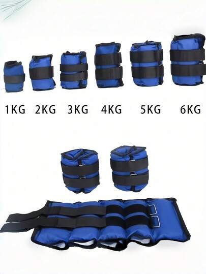 1-6KG Adjustable Weighted Wrist Ankle Sandbags For Women Men Strength Training Gym Accessories, Home Fitness Equipment For Walking Jogging Running Workout, Heavy Duty Exercise Weights