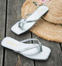 Set 750 Flat Crow's Foot Sandals Square Tip - PLATA - 查看 3
