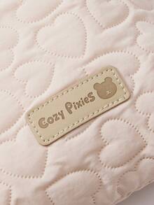 Cozy Pixies Túi đựng tã hình trái tim chấm bi, thích hợp dùng cho xe đẩy. - Hoa tình yêu màu hồng - Xem 8