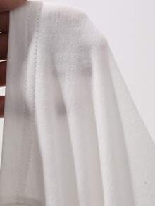 DAZY Camiseta interior de cuello redondo con cintura ajustada, color blanco sólido, adecuada para primavera y verano - Blanco - Ver 5
