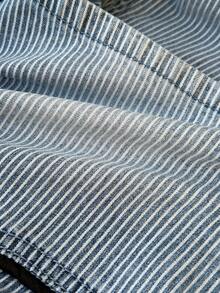 Elamini Women's Casual Striped Denim Shorts, Summer - Multicolor - View 6