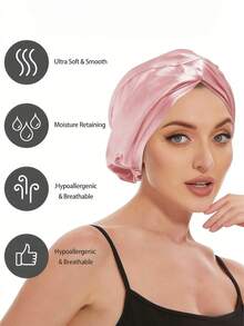 1SetCross Twist Sleep Cap Hair Care Cap Eye Mask Women'S Hair Tie Hair Accessories, Hair Beauty Products, Hair Care, Hair Care Products, Hair Tools, Hair Supplies, Hair Care, Hair Styling Equipment Travel Essentials, Suitable For Daily Hair Care Specific Hair Care Needs For Sleep, Travel, And Long-Distance Transportation - Multicolor - View 2
