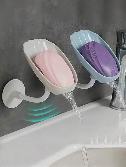 Bộ 3 khay đựng xà phòng treo tường bằng nhựa hình vỏ sò nhiều màu sắc, có lỗ thoát nước, không cần khoan, dùng cho bồn rửa nhà bếp, phòng tắm, phụ kiện sắp xếp đồ dùng phòng tắm.