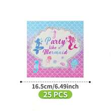 Bộ đồ dùng dùng một lần chủ đề nàng tiên cá gồm đĩa, khăn ăn và cốc, phục vụ 8 người. Bộ đồ dùng tiệc dùng một lần này (bao gồm đĩa, khăn ăn và cốc) rất phù hợp cho các bữa tiệc sinh nhật, đám cưới và dã ngoại gia đình. - Xem 10