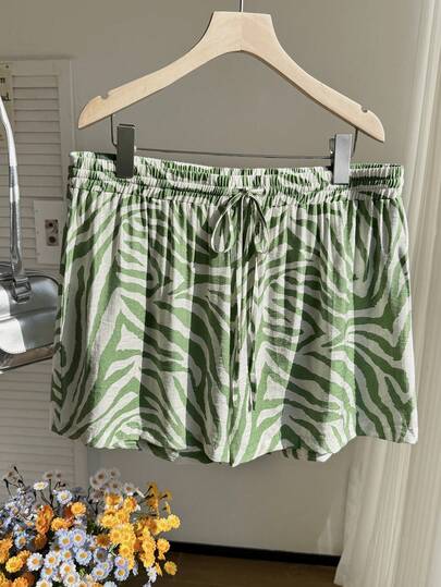 Comfortcana White Woven Sports Shorts For Women