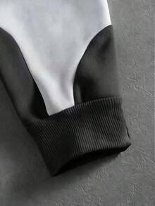 PAVTROS Áo hoodie nam phong cách đường phố phối nhiều màu, có khóa kéo, thời trang đường phố, bạn bè, phối đồ, rộng rãi, dành cho nam, họa tiết, phong cách Nhật Bản, unisex, "Tôi yêu bạn gái tôi" - Màu Xám nhạt - Xem 3