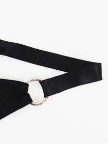 Men's Sexy Underwear Thong Briefs, Fashionable Intimates Breathable - Black - View 6