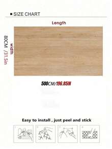 1 Cuộn Giấy dán tường gỗ sồi 80*500cm Bóc và dán Giấy dán tường gỗ dày cho mặt bàn, bàn bếp, tủ bếp, giấy dán tường Bóc và dán cho mặt bàn, giấy dán tường Vinyl chống thấm nước, giấy dán tường gỗ, giấy dán tường gỗ, giấy dán tường mặt bàn, giấy dán tường nhà bếp, bàn trang điểm, tấm gỗ dán, giấy dán tường mặt bàn - gừng - Xem 7