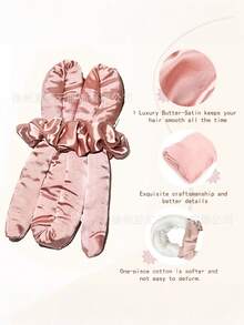 Bộ 4 thanh uốn tóc không dùng nhiệt bằng lụa, mềm mại, có kẹp điều chỉnh, tự làm lọn tóc xoăn khi ngủ cho phụ nữ và bé gái, đồ dùng cần thiết cho mùa tựu trường, du lịch, kỳ nghỉ, dụng cụ tạo kiểu tóc giúp tạo những lọn tóc xoăn bồng bềnh như ở salon. - Nhiều màu - Xem 7