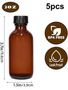 Chai thủy tinh nhỏ 60ml (2 ounce): Bao bì đa năng, nhiều công dụng, có thể tái sử dụng! Hãy cùng xem những chai thủy tinh nhỏ 60ml này nhé! - Trong sáng - Xem 5