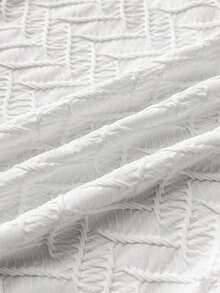 SHEIN Teen Girl 3 PiecesTextured Knit Seashell Chain Spaghetti Strap Bikini Set, Suitable For Beach, Music Festival, Vacation, Hawaii - White - View 6