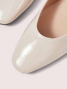 CUCCOO DOLLMOD Mary Jane Shoes Women's Shoes Versatile Casual Women's Fashion College Style Elegant And Cute Dating Wear Burgundy Low Heel Thick Heel Single Shoes Double Trip Strap - Beige - View 5