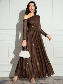Women Midi Dresses - Whole Grain Coffee - View 5