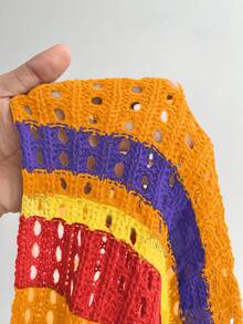 Maweii 女士针织开衫，半袖，纽扣设计，半透明，常规款式，性感派对度假春夏风格，适合挤奶女工等夏季穿着，也适合参加节日狂欢派对。 - 彩色 - 查看 7